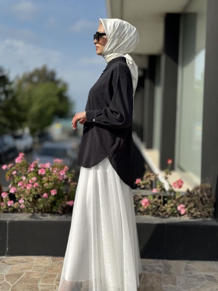 Almarwah Beli Latikli Tütü Etek 806425 BEYAZ - 38