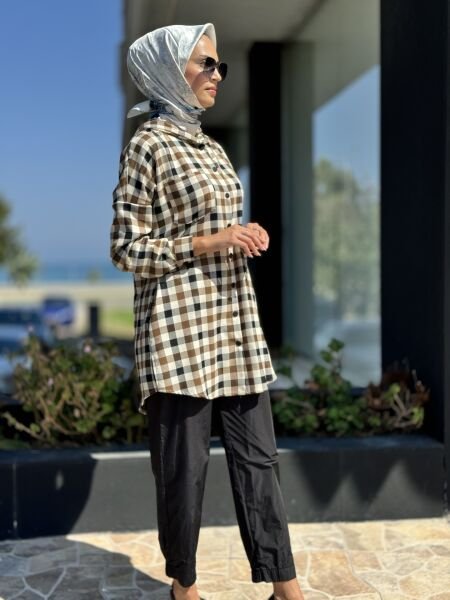 Almarwah Kapüşonlu Çıtçıtlı Oduncu Gömlek 404885