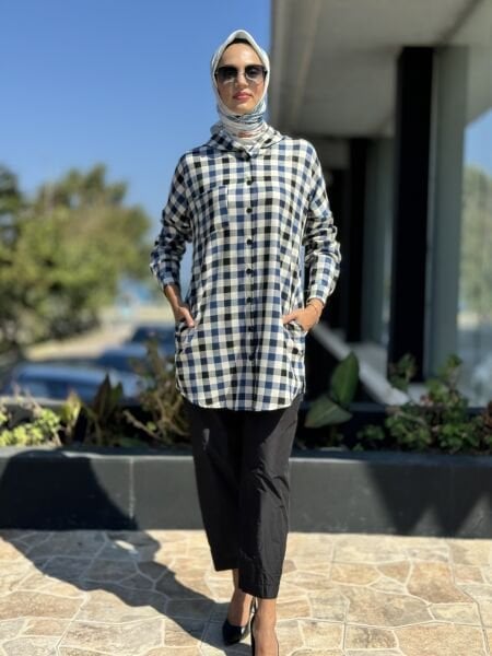 Almarwah Kapüşonlu Çıtçıtlı Oduncu Gömlek 404885