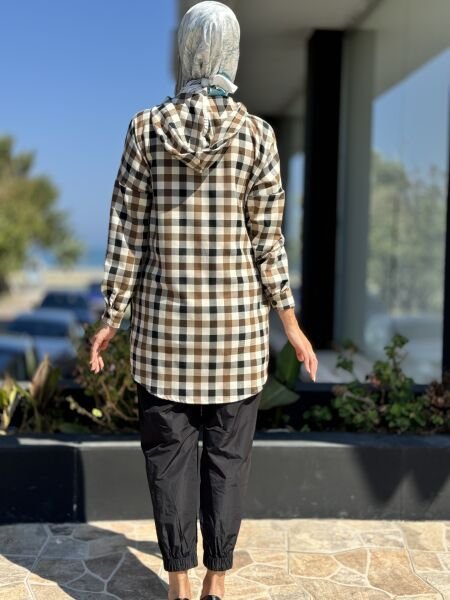 Almarwah Kapüşonlu Çıtçıtlı Oduncu Gömlek 404885