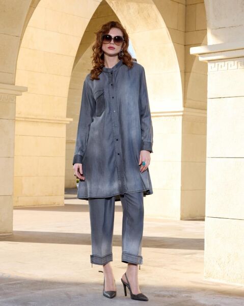 Misswhence Çıtçıtlı Tencel Gömlek 37303