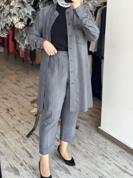 Misswhence Paçası Fermuarlı Tencel Pantolon 37103