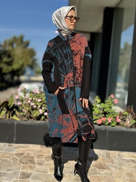 Misswhence Kürklü Triko Kap 36406