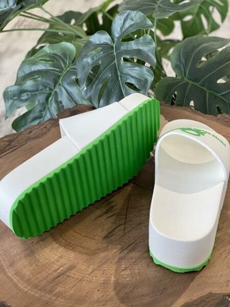 Benetton Yüksek Taban Dolgu Beyaz Kadın Terlik  BN1211