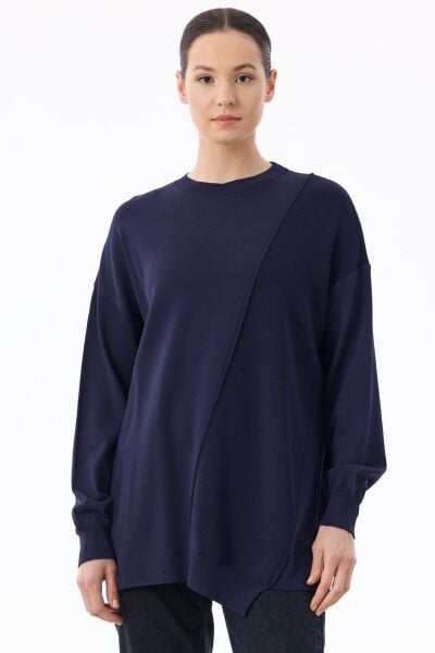 Tığ Triko Örgü Detaylı Rayon Tunik TNK21872