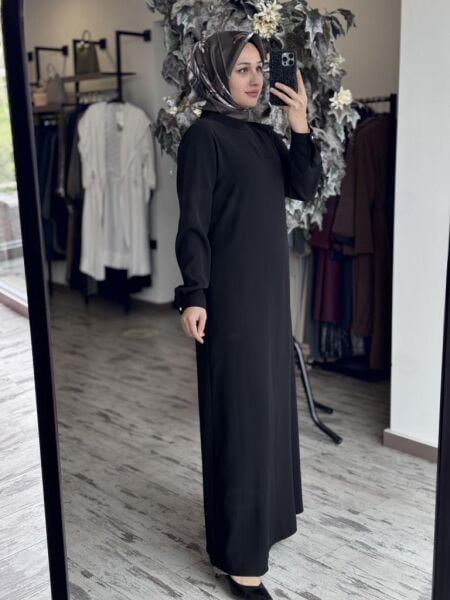 Almarwah Düz Krep Elbise 90494