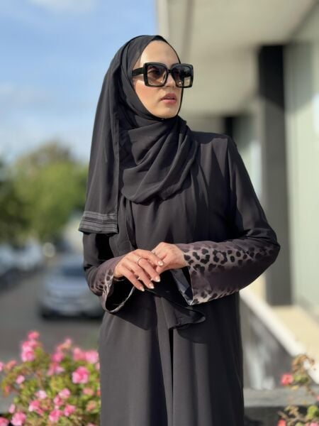 QEFFA Leopar Desenli Ferace / Elbise Q205