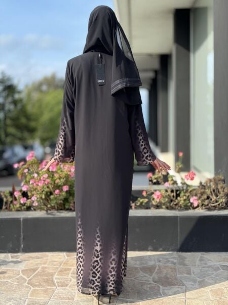 QEFFA Leopar Desenli Ferace / Elbise Q205