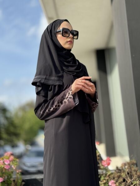 QEFFA Leopar Desenli Ferace / Elbise Q205