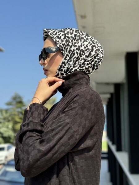 Almarwah Damalı Triko Tunik Pantolon Takım 202677