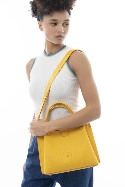 Benetton Monogram Yazılı Askılı Çanta BNT1067