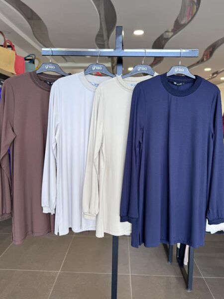 Ghisa Yaka Ve Kol Ribanalı Tunik G4829