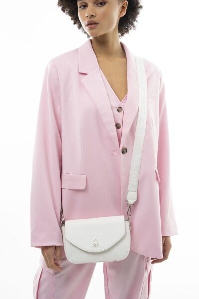 Benetton Monogram Yazılı Küçük Çapraz Çanta BNT1047 SİYAH