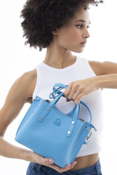Benetton Monogram Yazılı Küçük El Çantası BNT1045