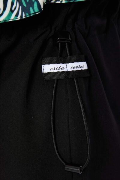 Haşema Esila Yeşil Çiçek Desenli 5 Parça Tam Tesettür Mayo Takımı 2934