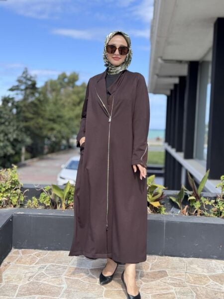 Misswhence Çelik Örme Fermuarlı Basic Kap/Pardesü 38404