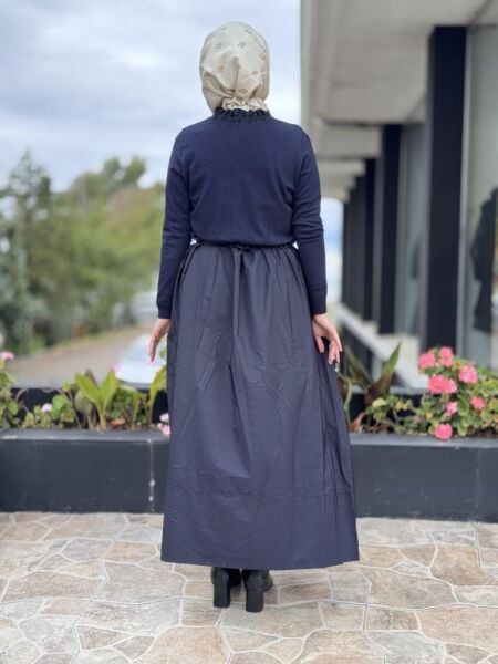 Tığ Triko Paraşüt Etekli Triko Elbise ELB20007