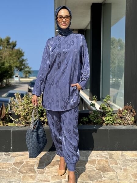 Almarwah Pantolon Paçası Düğme Detaylı Takım 202558