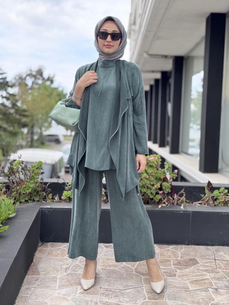 Ghisa Cupra 3 lü Ceket Tunik Pantolon Takım 3930