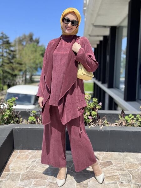 Ghisa Cupra 3 lü Ceket Tunik Pantolon Takım 3930