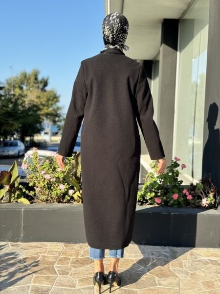 Almarwah Fermuar ve Çıtçıt Detaylı Kaşe Kap 505300