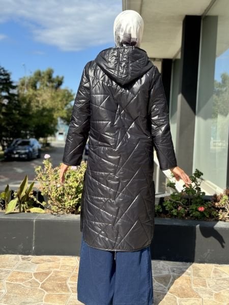 Almarwah Peluş Astarlı Kapitone Fermuarlı Mont 505299
