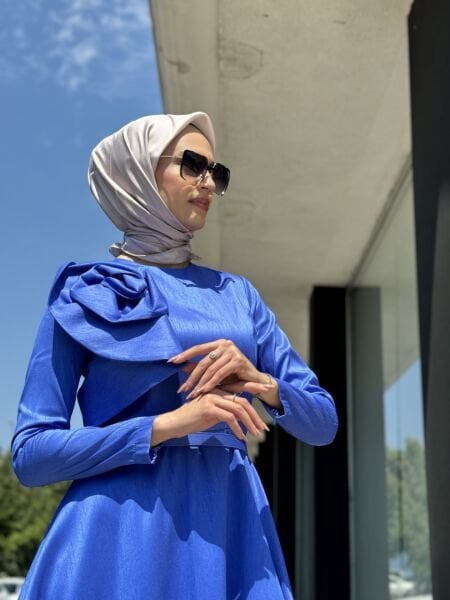 Jamila Sarah Şantuk Güllü Abiye Elbise 3038