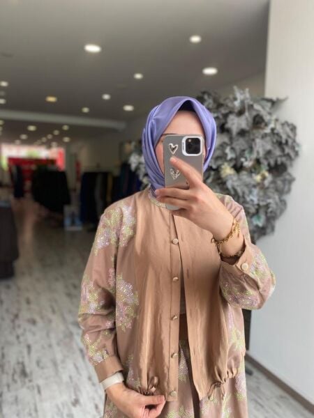 Ghisa Nakış Detaylı Ceket Etek Takım 4043