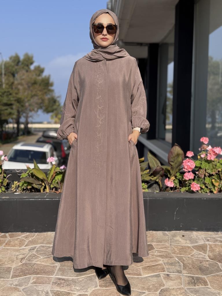 Misswhence Nakış Detaylı Şal Aksesuralı Pardesü 38514