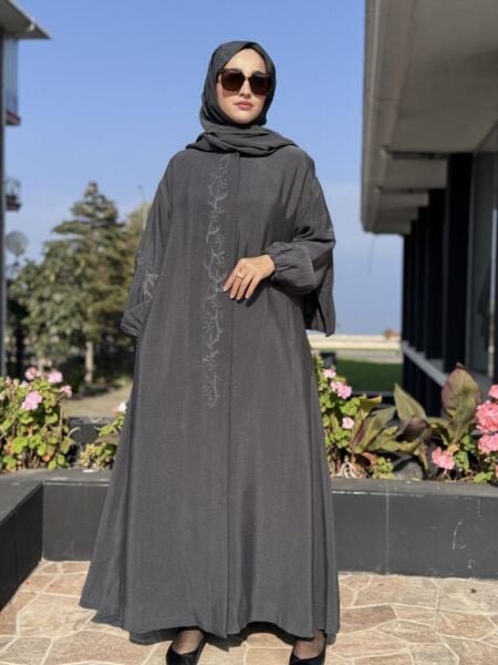 Misswhence Nakış Detaylı Şal Aksesuralı Pardesü 38514