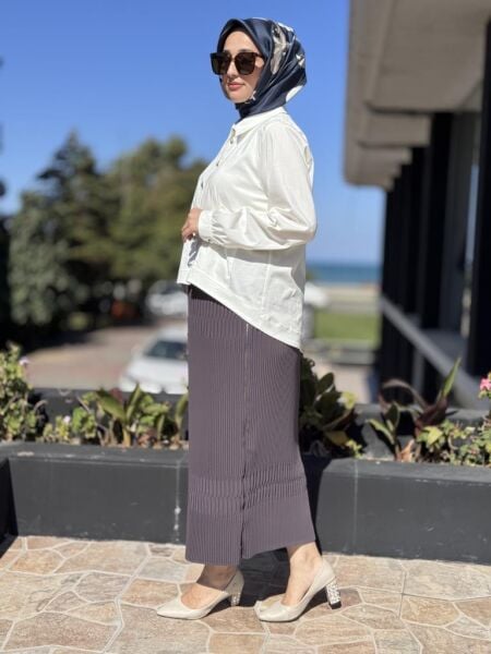 Misswhence Fermuarlı Pliseli Etek 38921