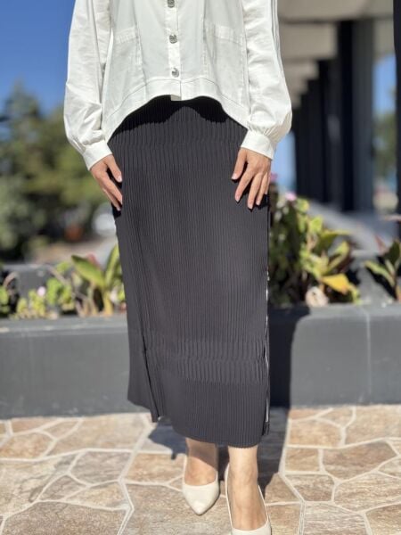 Misswhence Fermuarlı Pliseli Etek 38921