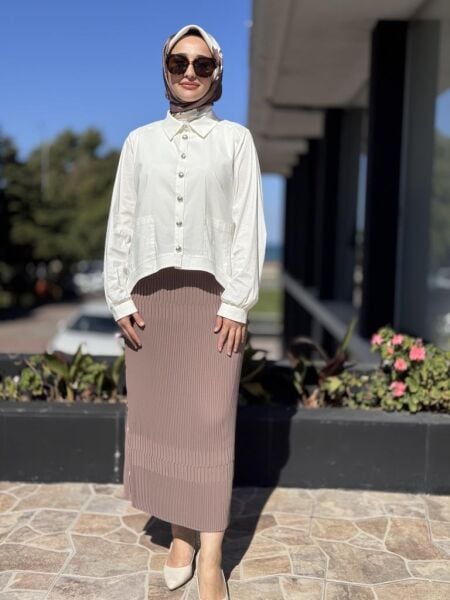 Misswhence Fermuarlı Pliseli Etek 38921