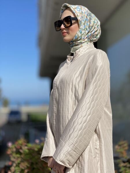 Almarwah Fermuarlı Kapitone Kap 404835