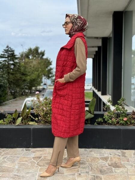 Almarwah Kapitone Çıtçıtlı Yelek 505287