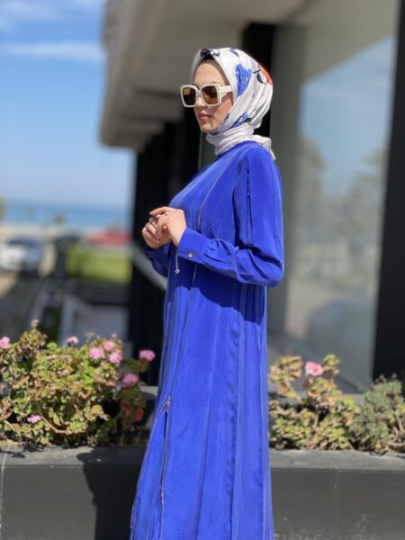 Misswhence Fermuarlı İpek Elbise 35800 SAKS - 46