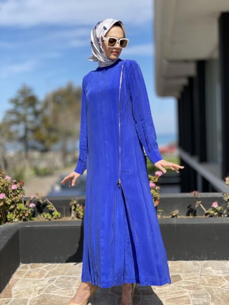 Misswhence Fermuarlı İpek Elbise 35800 SAKS - 46