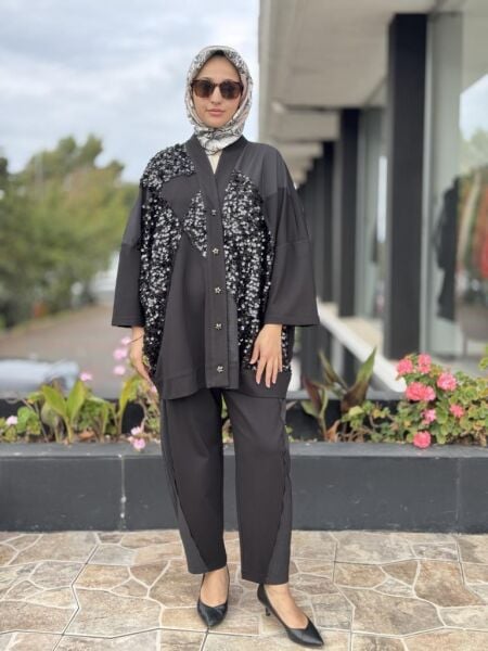 Ghisa Yetim Kol Ceket Pantolon Takım 3272