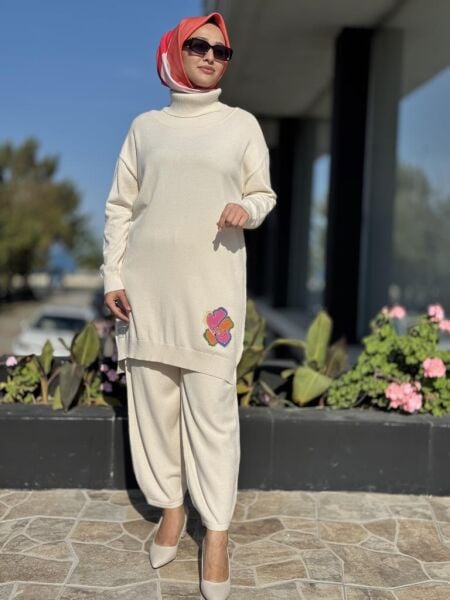 Ghisa Degaje Yaka Triko Tunik G4654