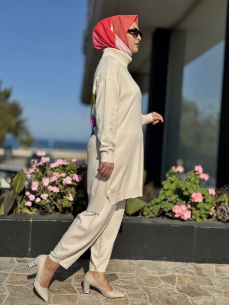 Ghisa Degaje Yaka Triko Tunik G4654
