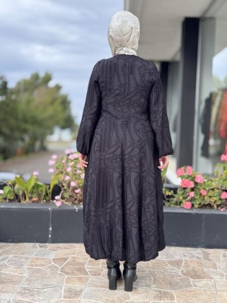 Ghisa Yakma Kumaş Balon Elbise G4108