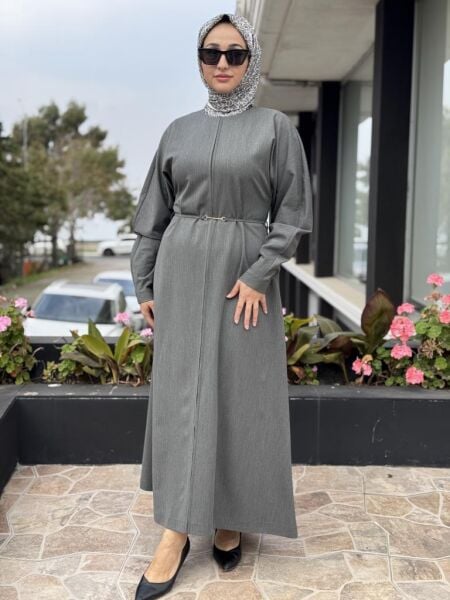 Vuu Önü Flotolu Elbise