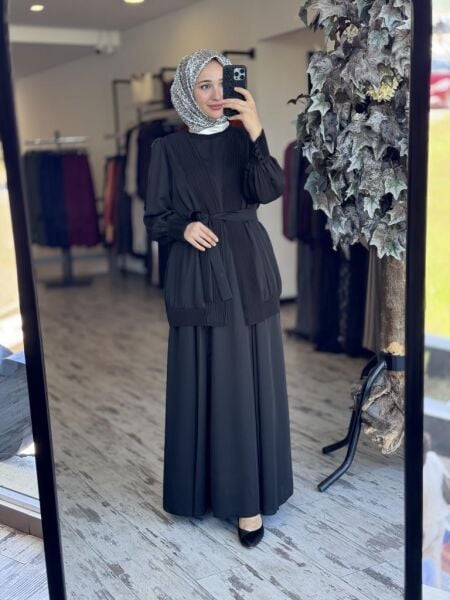Misswhence  Drape Detaylı Krep Elbise 37837