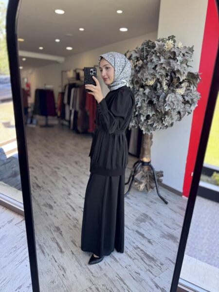 Misswhence  Drape Detaylı Krep Elbise 37837