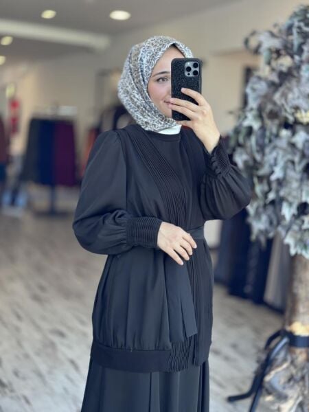 Misswhence  Drape Detaylı Krep Elbise 37837