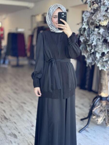 Misswhence  Drape Detaylı Krep Elbise 37837
