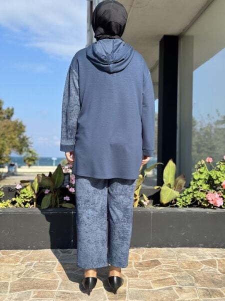 Ghisa Etnik Desenli Tunik Pantolon Takım 4740