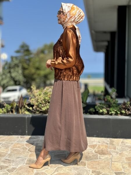 Almarwah Uzun Kollu Elbise Ceket İkili Takım 202648