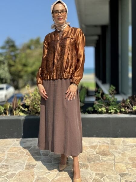 Almarwah Uzun Kollu Elbise Ceket İkili Takım 202648
