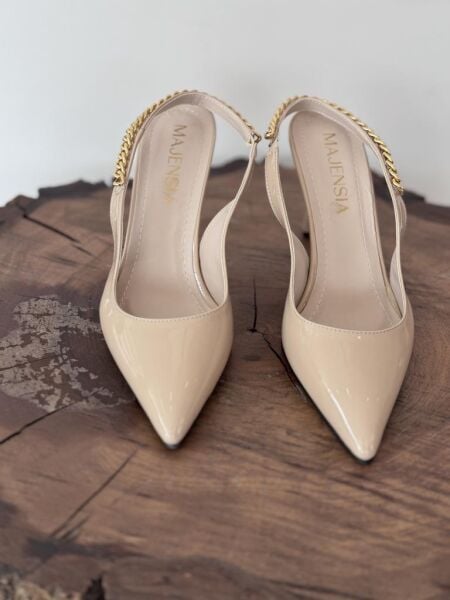 Majensia Zincir Detaylı Sivri Toput Rugan Ayakkabı 155012